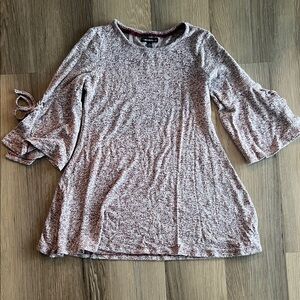 Stitch Fix Girl’s Purple Heathered Dress with Bell Sleeves